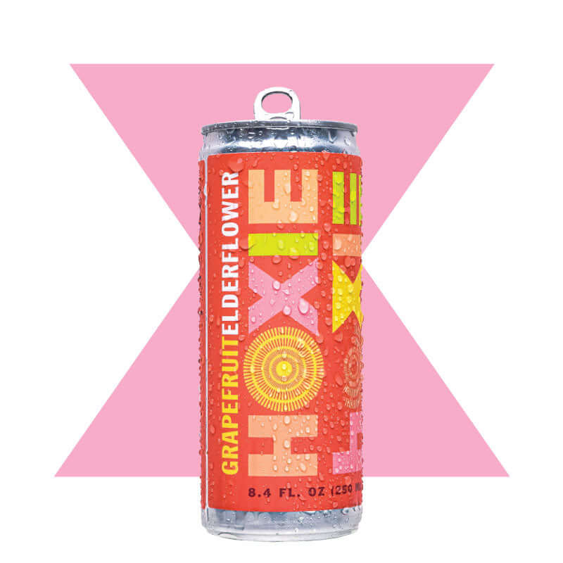 HOXIE Grapefruit Elderflower - A Natural Wine Spritzer Made With - White Wine, Water, Natural Extracts and Botanicals