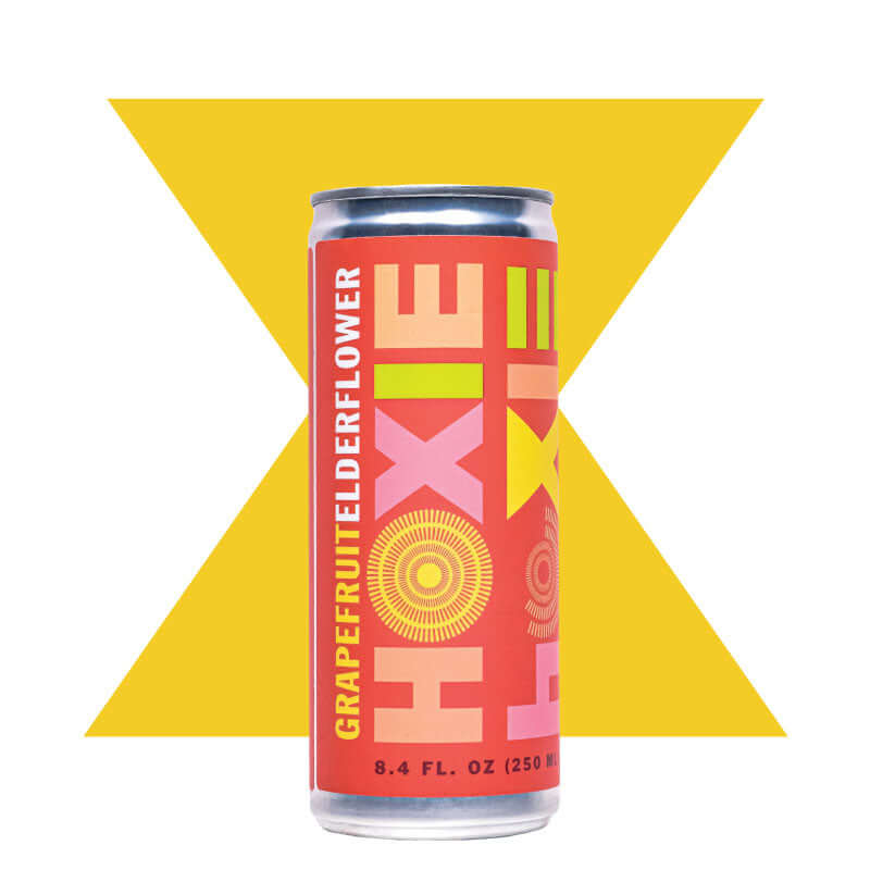 HOXIE Grapefruit Elderflower - A Natural Wine Spritzer Made With - White Wine, Water, Natural Extracts and Botanicals