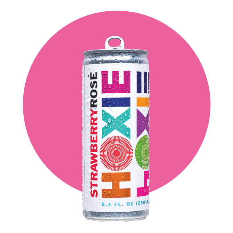 HOXIE Strawberry Rose - A Natural Wine Spritzer Made With - Rosé Wine, Water, Natural Extracts and Botanicals 