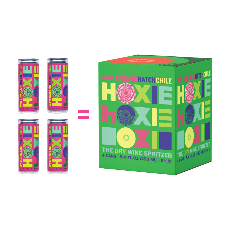 HOXIE Watermelon Chile - A Natural Wine Spritzer made with - White Wine, Water, Natural Extracts and Botanicals